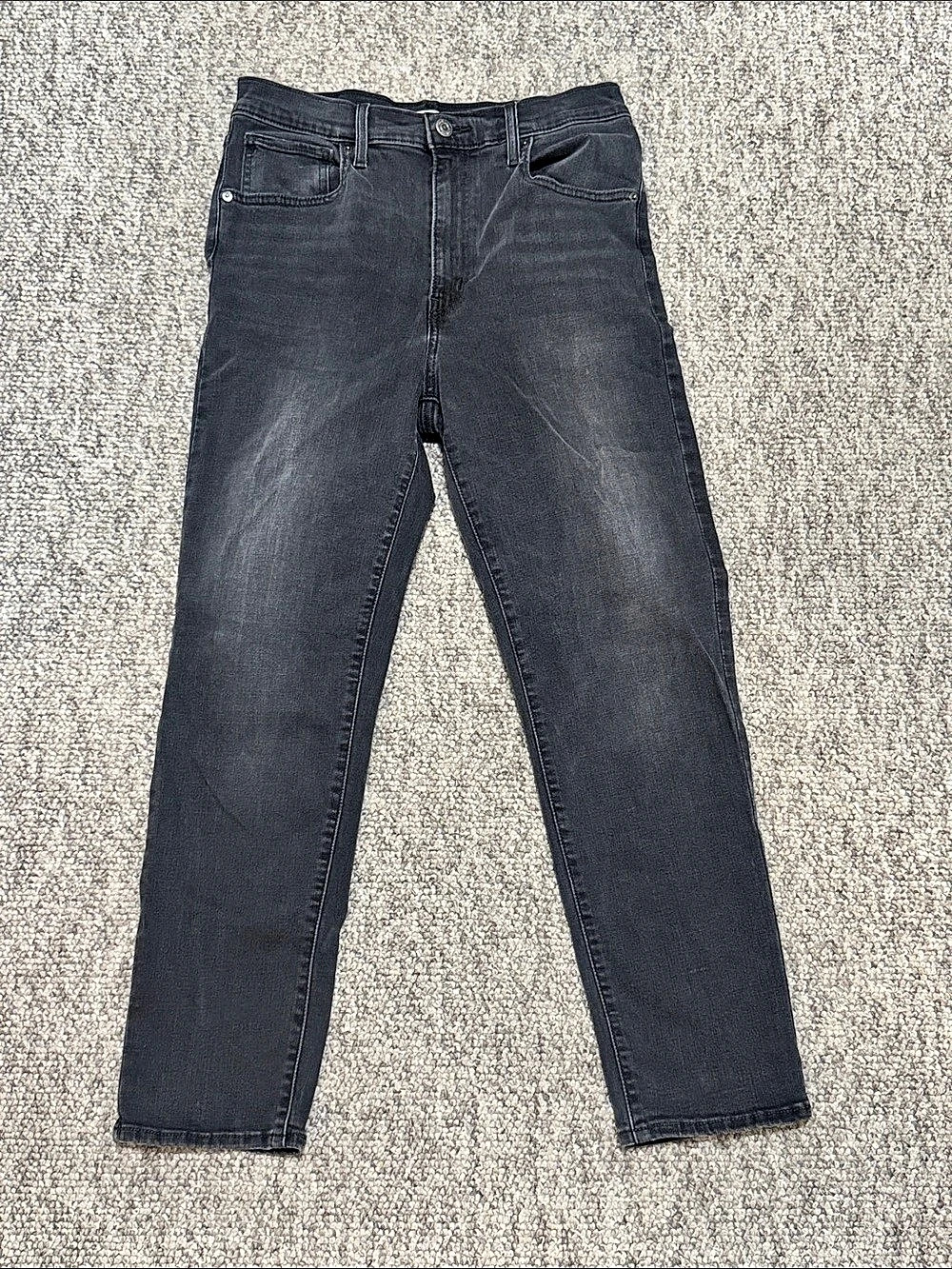 Levi Mile High Slim Jeans Black Waist 30